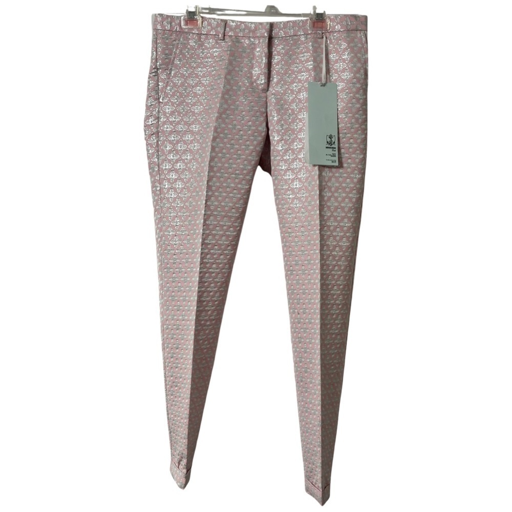 Monocrom Flat pink and silver women’s pants nwt size 30. Never worn.